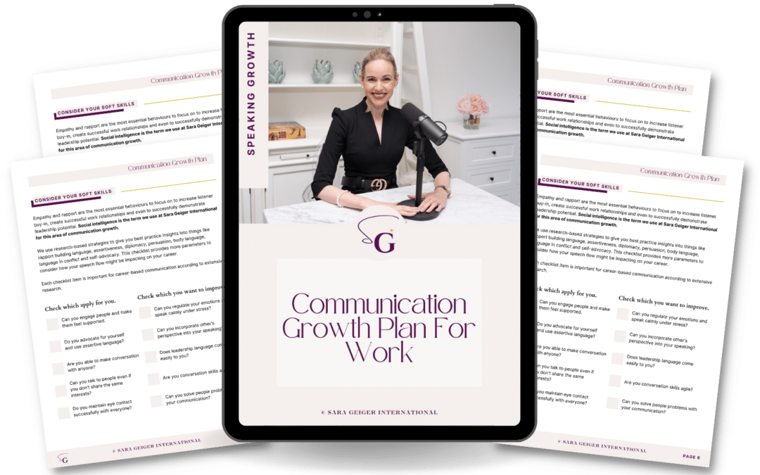 The Communication Growth Plan For Work | FREE DOWNLOAD